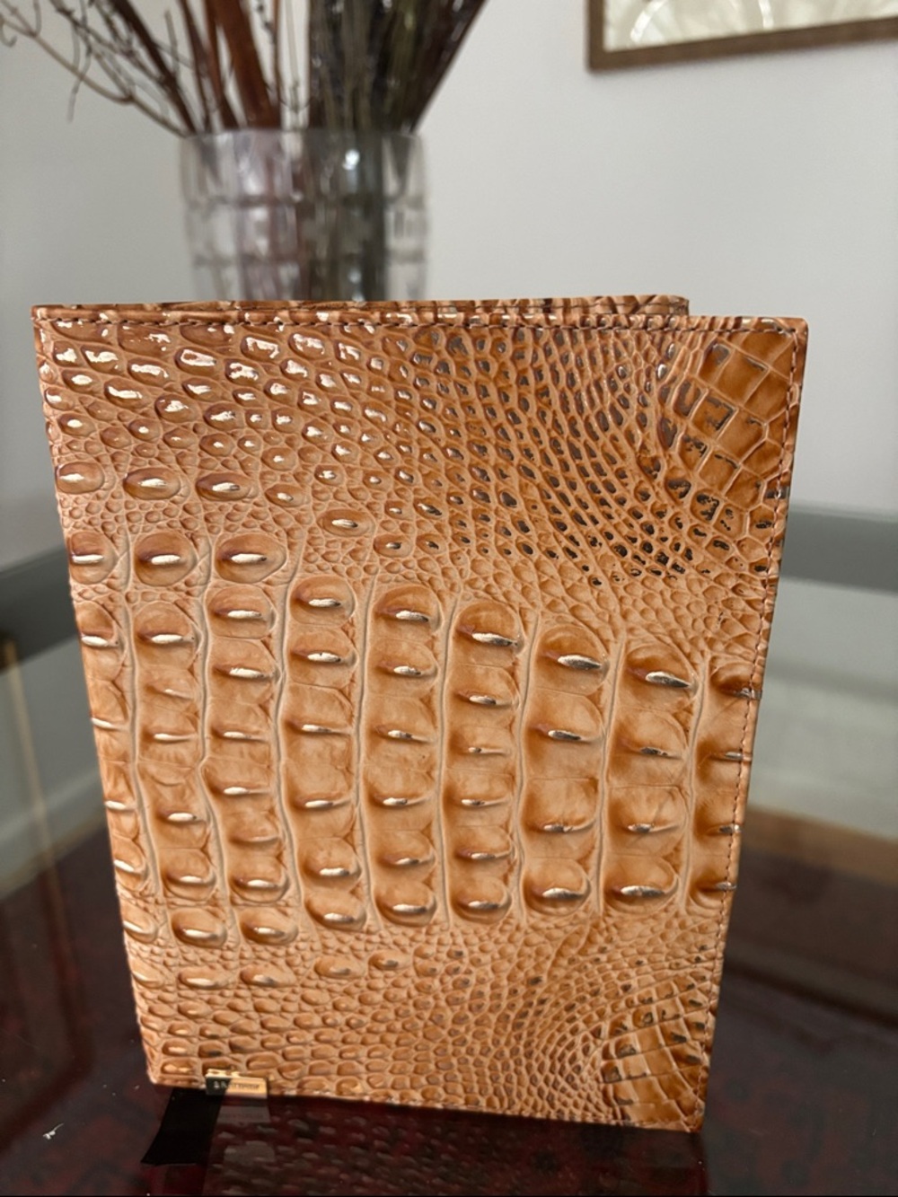 Brahmin Honey Brown Leather Melbourne Journal – Luxury Notebook NWT